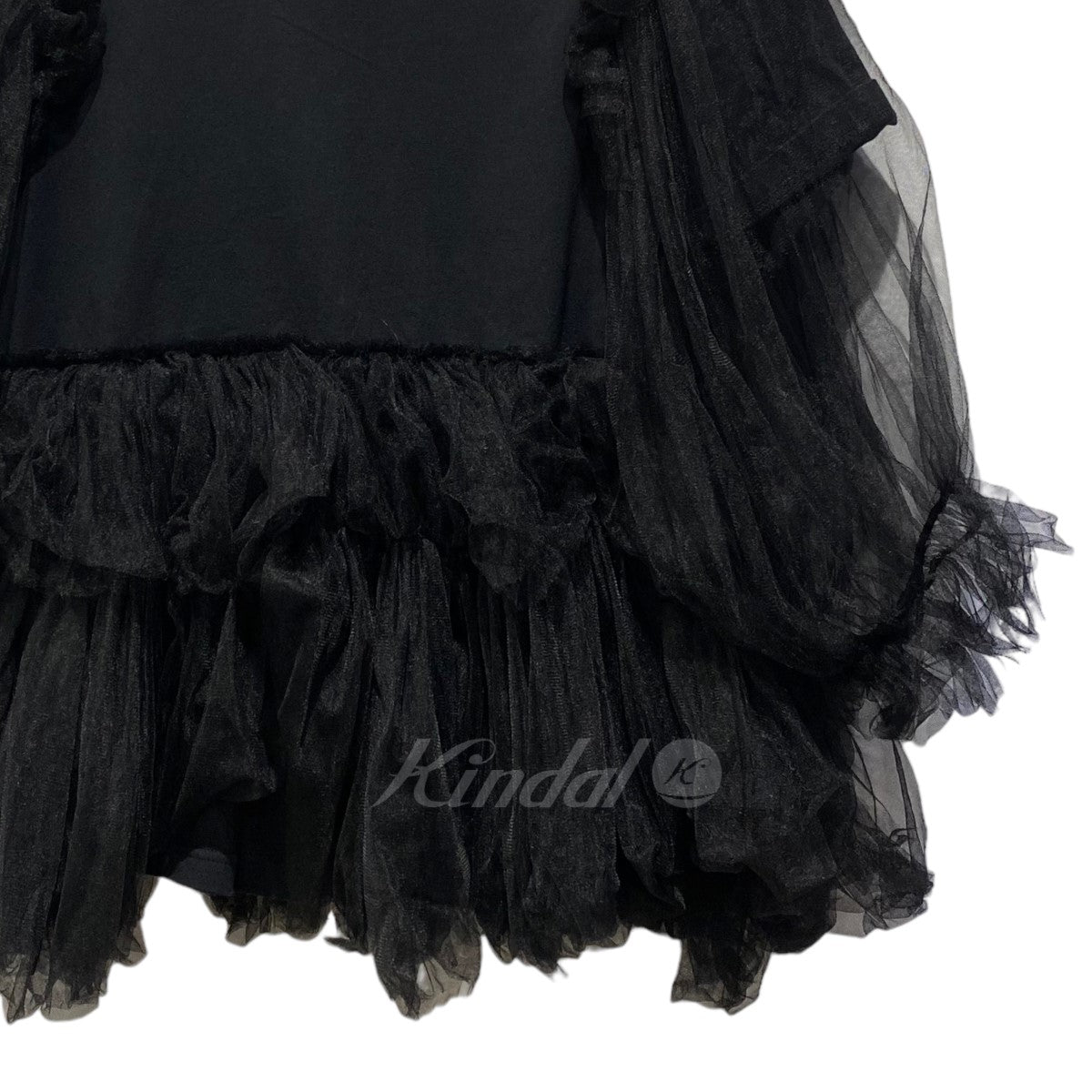 TULLE LAYERED PUFF SLEEVE T SHIRT チュールカットソー