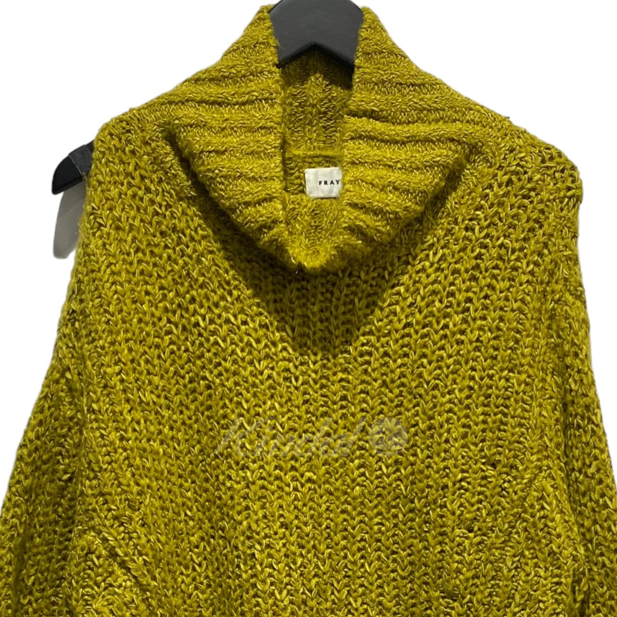 ロービングテープタートルニットプルオーバー