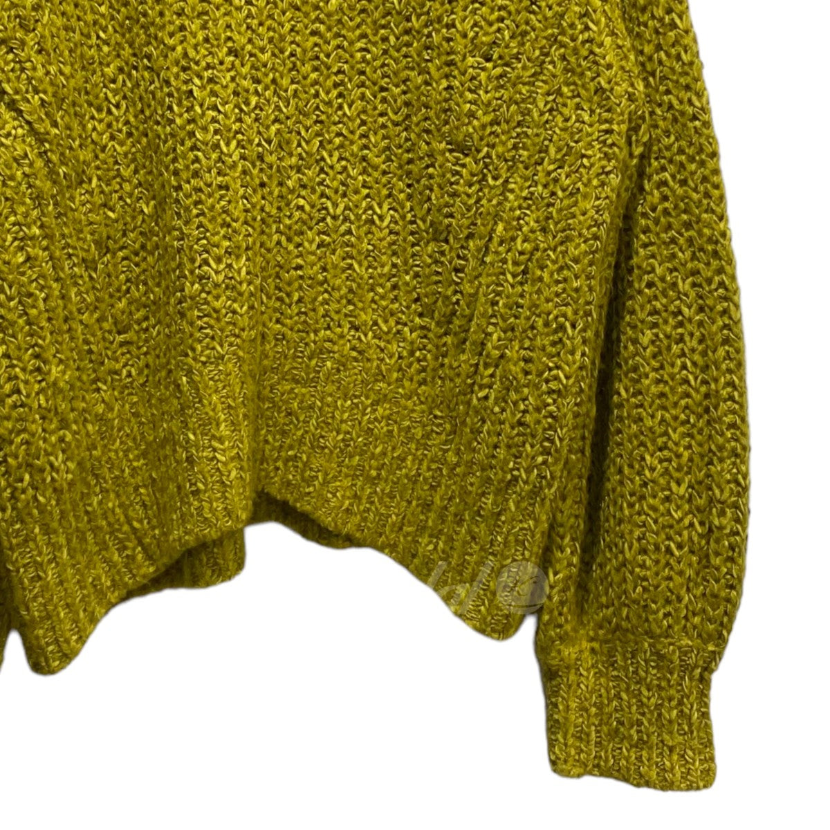 ロービングテープタートルニットプルオーバー