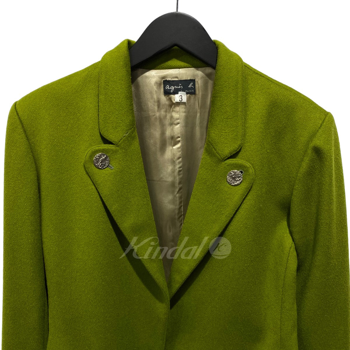 メダルボタン 肩パッド入りジャケット