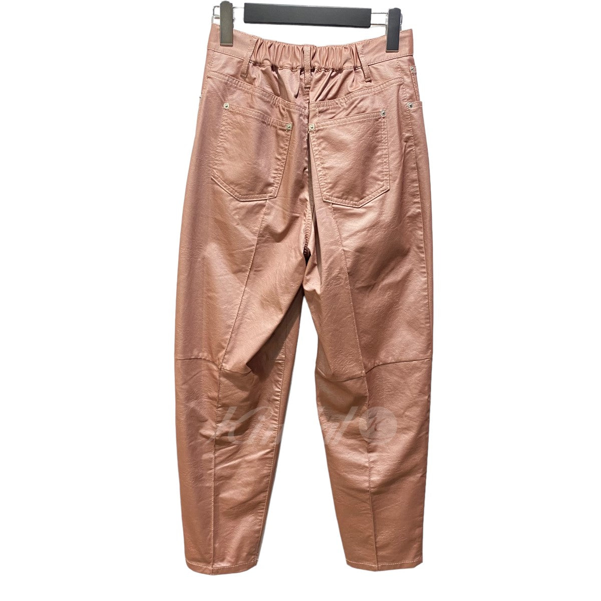 AMERI UNDRESSED DENIM DETAIL フェイクレザーパンツ 古着・中古-2枚目のアイテム画像