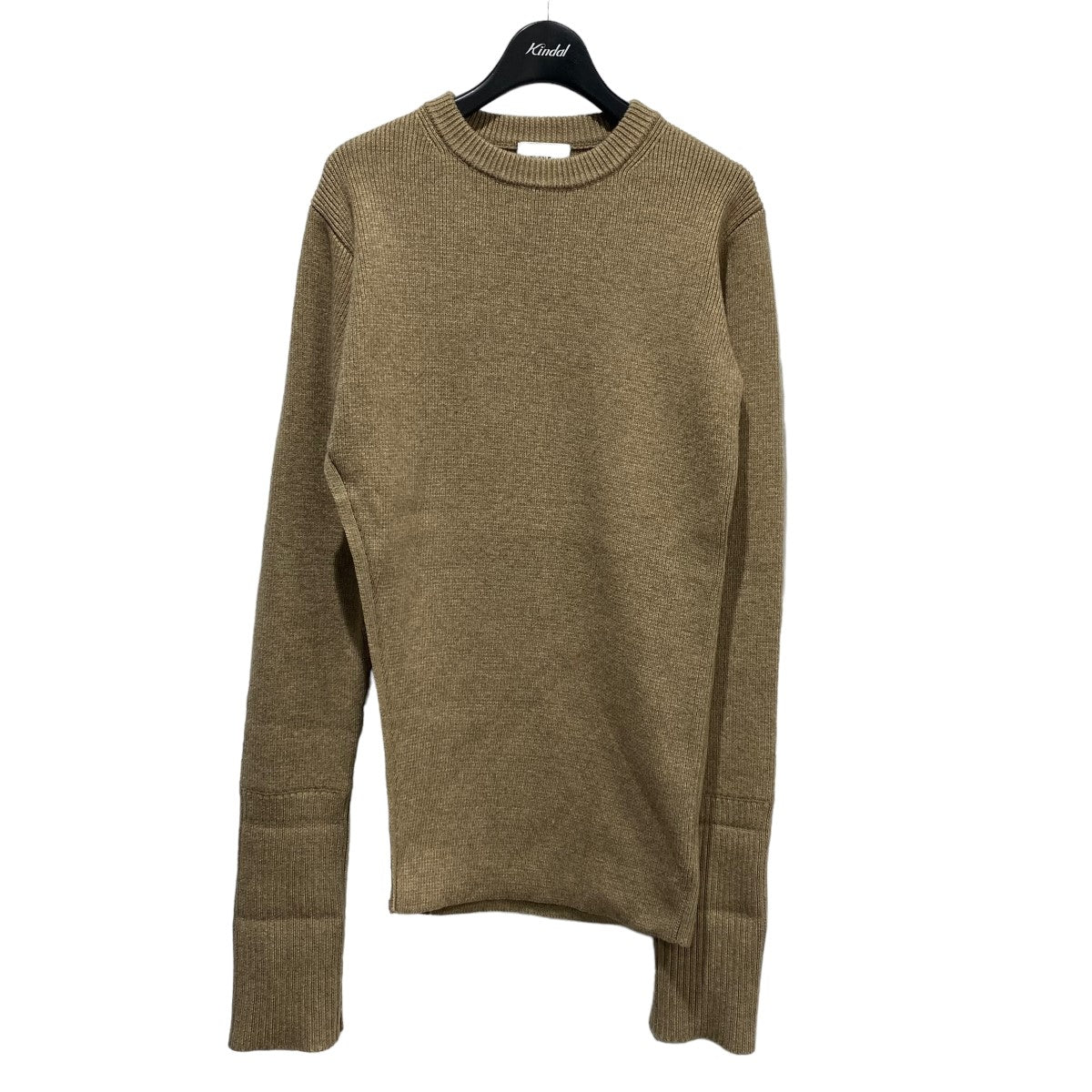 スラントカットニットトップス