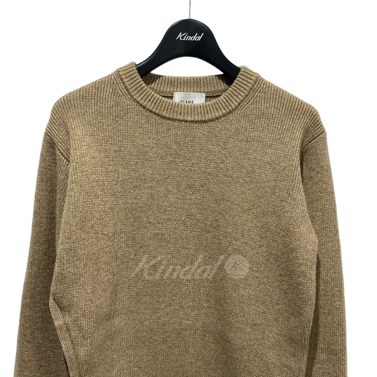 スラントカットニットトップス