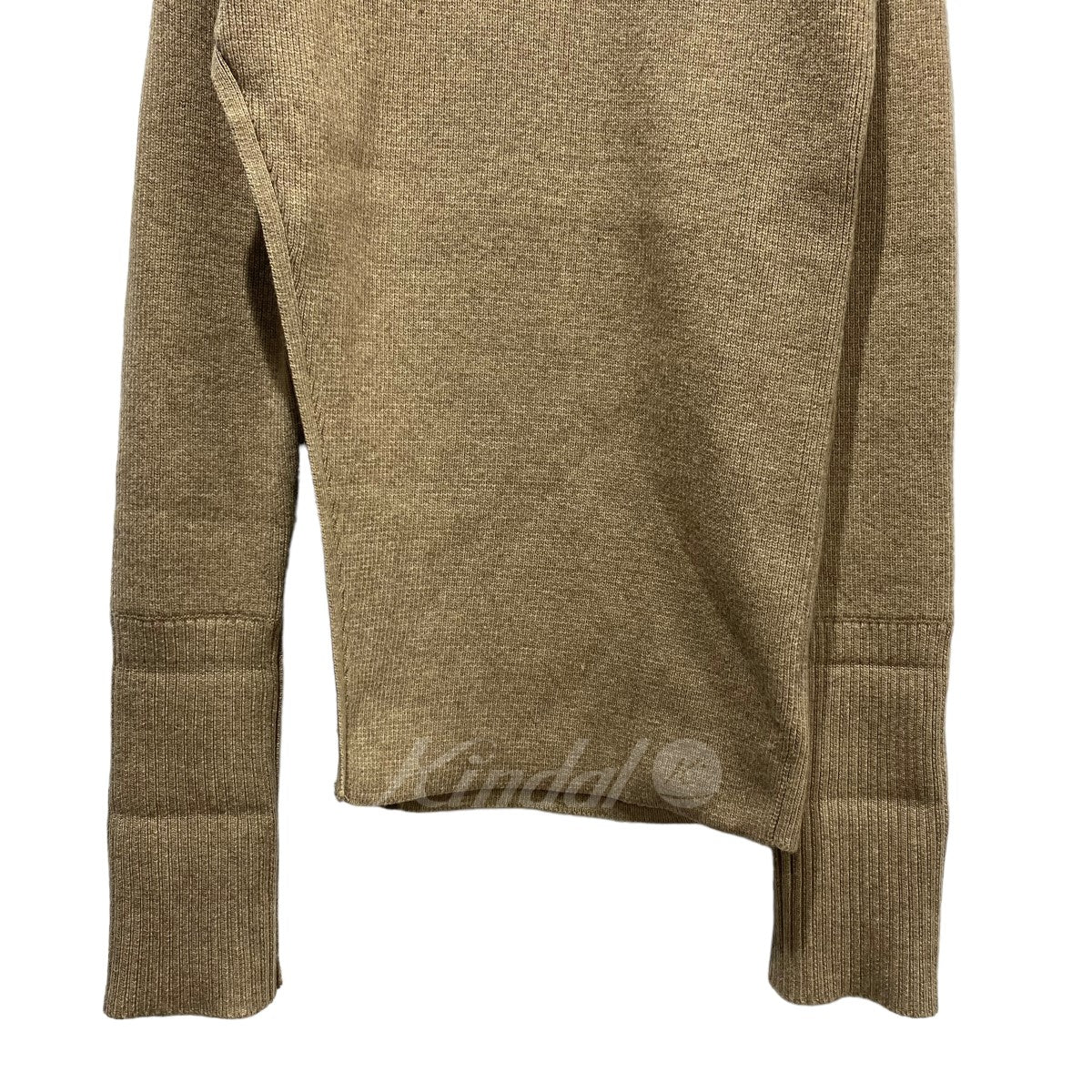 スラントカットニットトップス