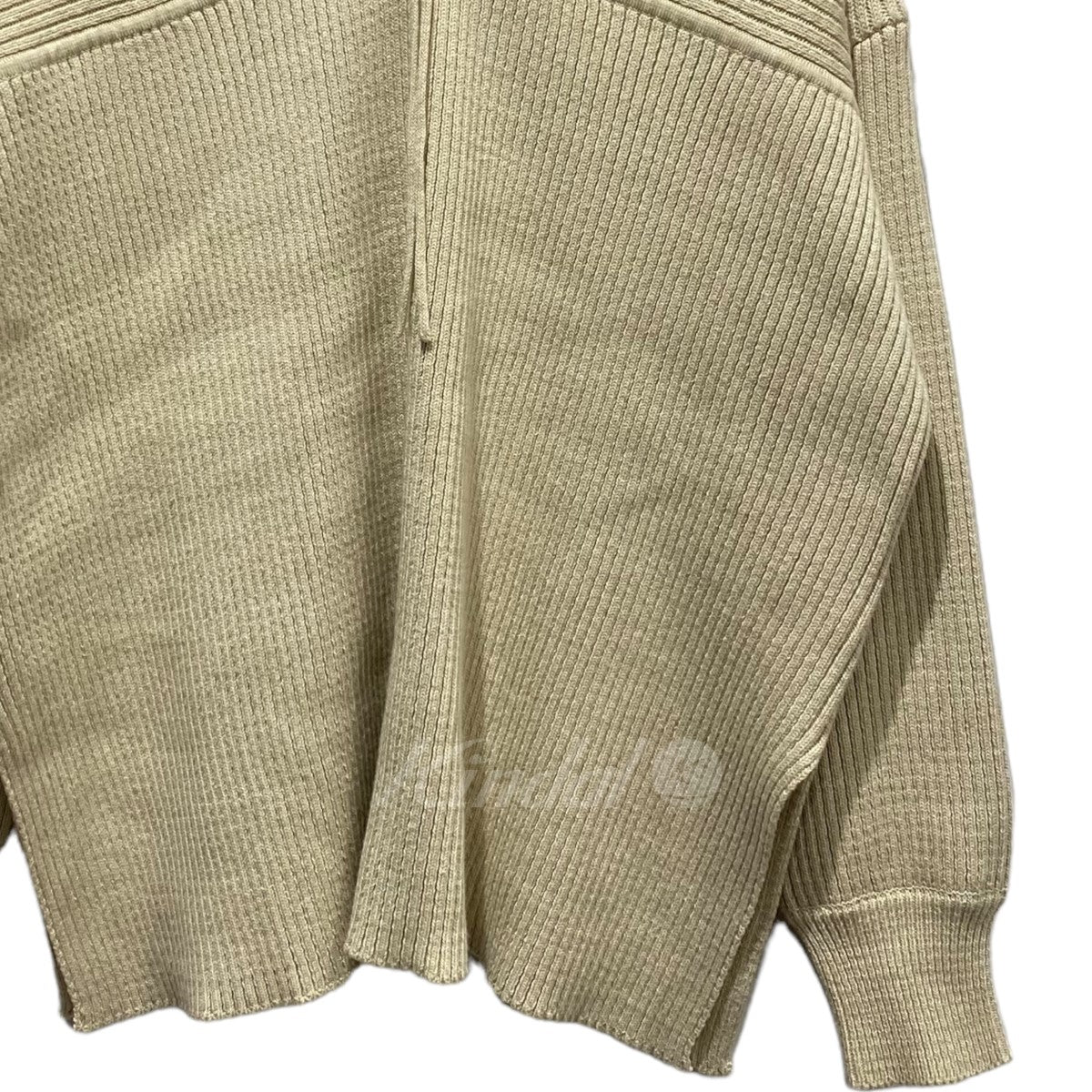 ミックスカラーストリングワイドニットトップス