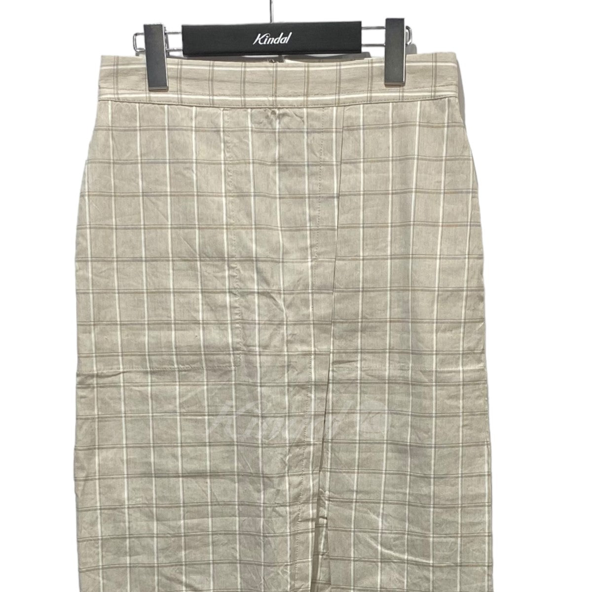 BALLSEY ハイブリッドストレッチ Iラインミディスカート チェックスカート 古着・中古-3枚目のアイテム画像