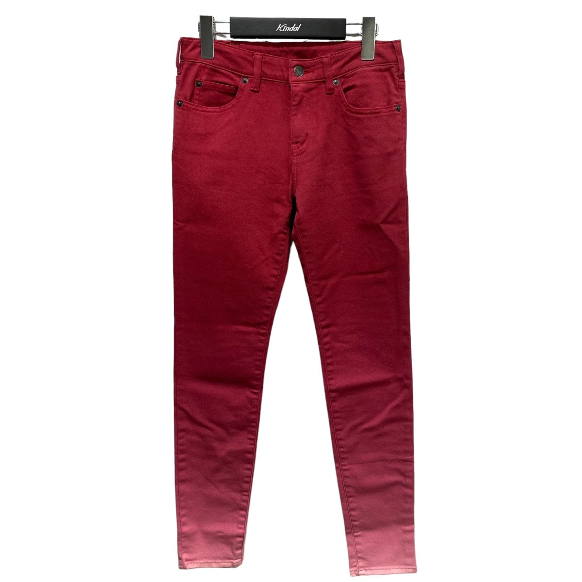 HYSTERIC GLAMOUR レッドグラデーション ストレッチスキニーパンツ 古着・中古-1枚目のアイテム画像