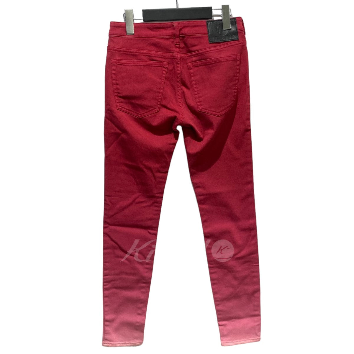 HYSTERIC GLAMOUR レッドグラデーション ストレッチスキニーパンツ 古着・中古-2枚目のアイテム画像