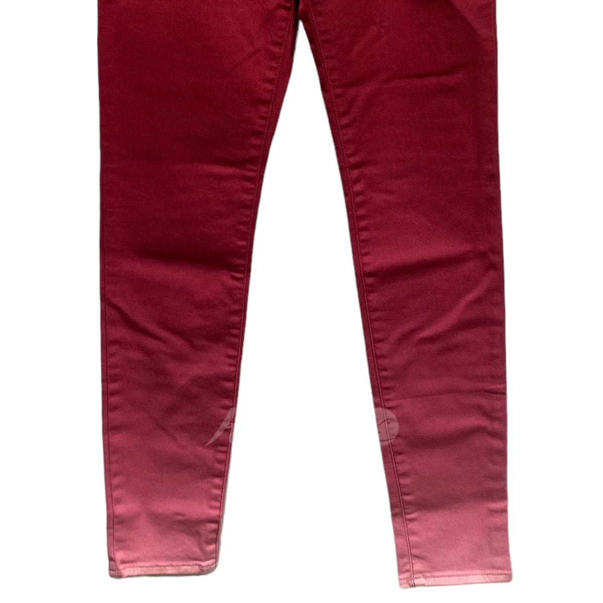 HYSTERIC GLAMOUR レッドグラデーション ストレッチスキニーパンツ 古着・中古-4枚目のアイテム画像