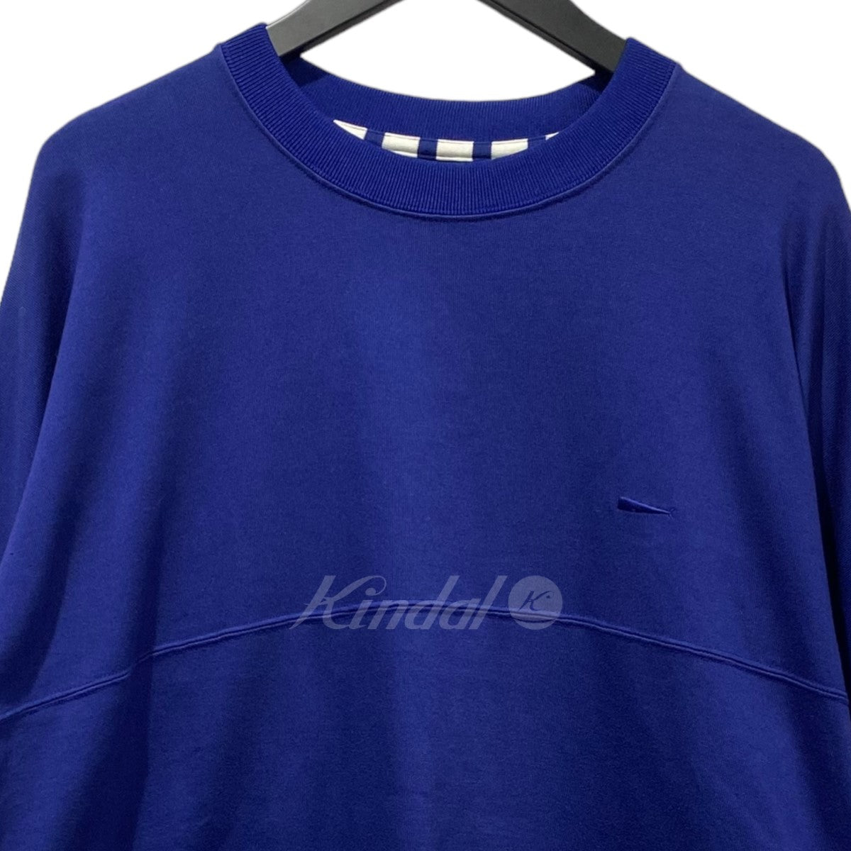 DESCENDANT(ディセンダント) フットボールTシャツ ブルー サイズ