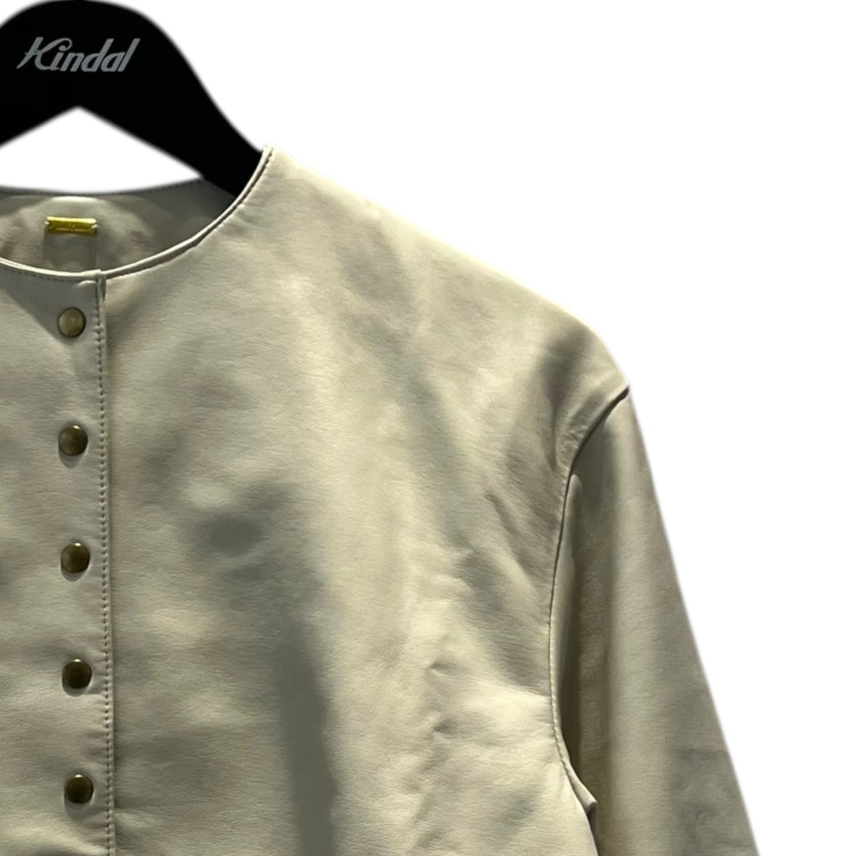 Mila Owen(ミラオーウェン) ノーカラージャケット アイボリー サイズ 0