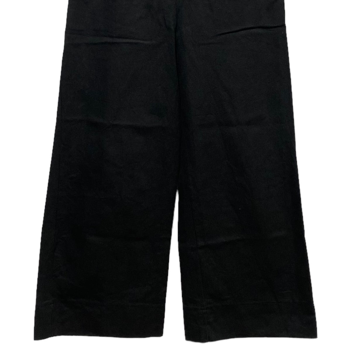 willfully(ウィルフリー) MIDPOINT Bouton TUCK Cut PANTS タックカットワイドパンツ19SS-PT-11 ブラック サイズ:S レディース パンツ 中古・古着