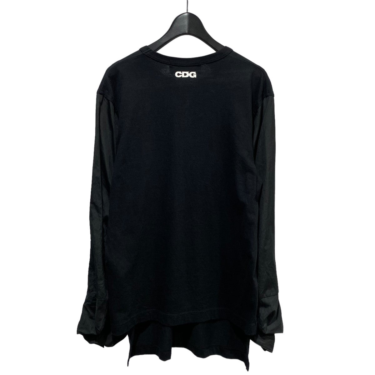 CDG(コムデギャルソン) 袖切替 袖口変形デザインカットソーシャツ SZ 