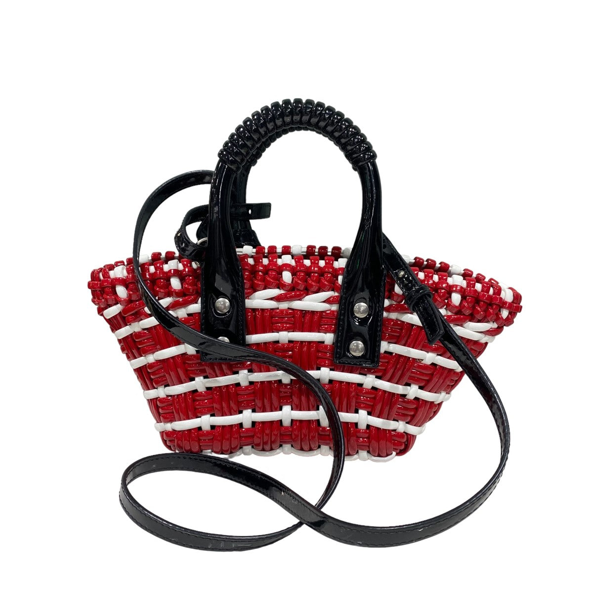 BALENCIAGA(バレンシアガ) ビストロXXSかごバッグ 678028 レッド