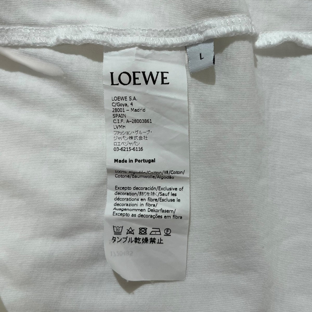 LOEWE×Paula’s Ibiza． フラワーフロントプリントオーバーサイズTシャツ 古着・中古-5枚目のアイテム画像