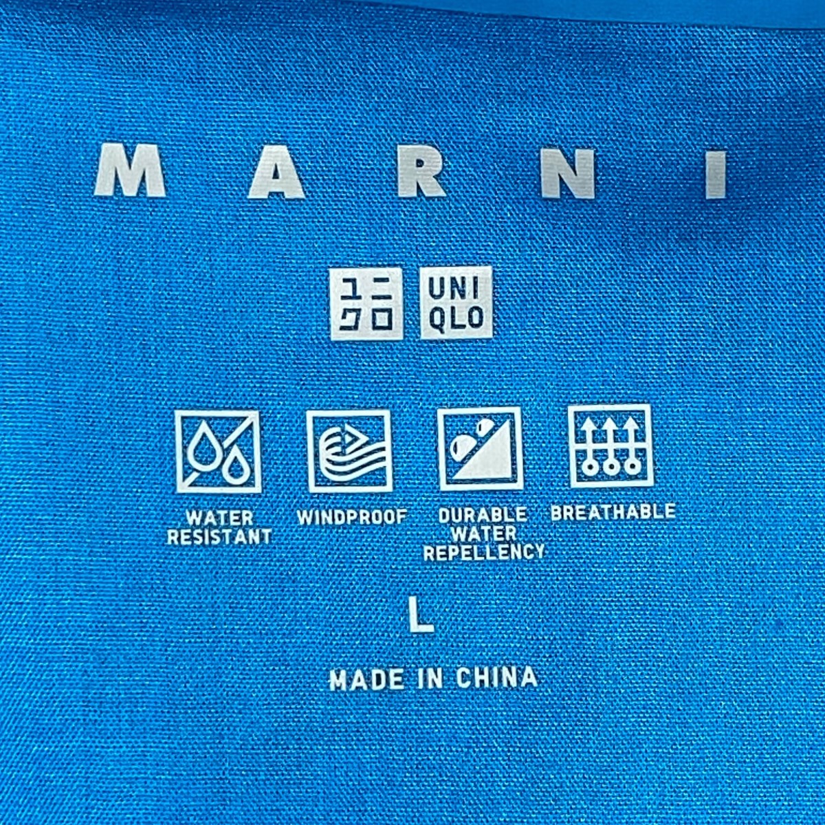 UNIQLO×MARNI ブロックテックハーフコート カーキ サイズ L