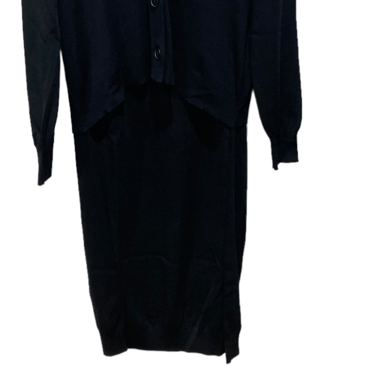 460EAS70-0010 Back long knit CDロングニットカーディガン