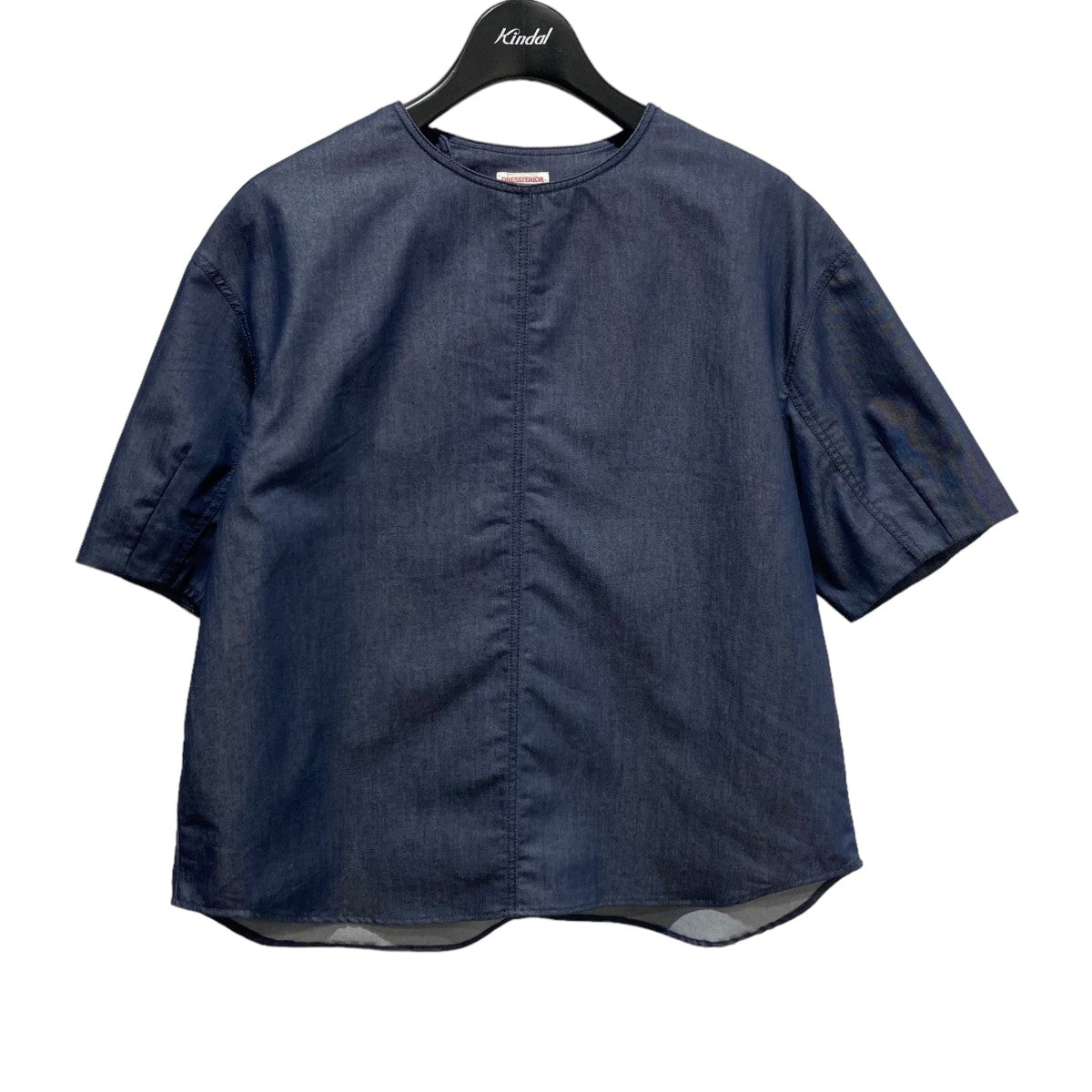 DRESSTERIOR 吸水速乾素材コクーンスリーブデニムブラウス085-86032 古着・中古-1枚目のアイテム画像
