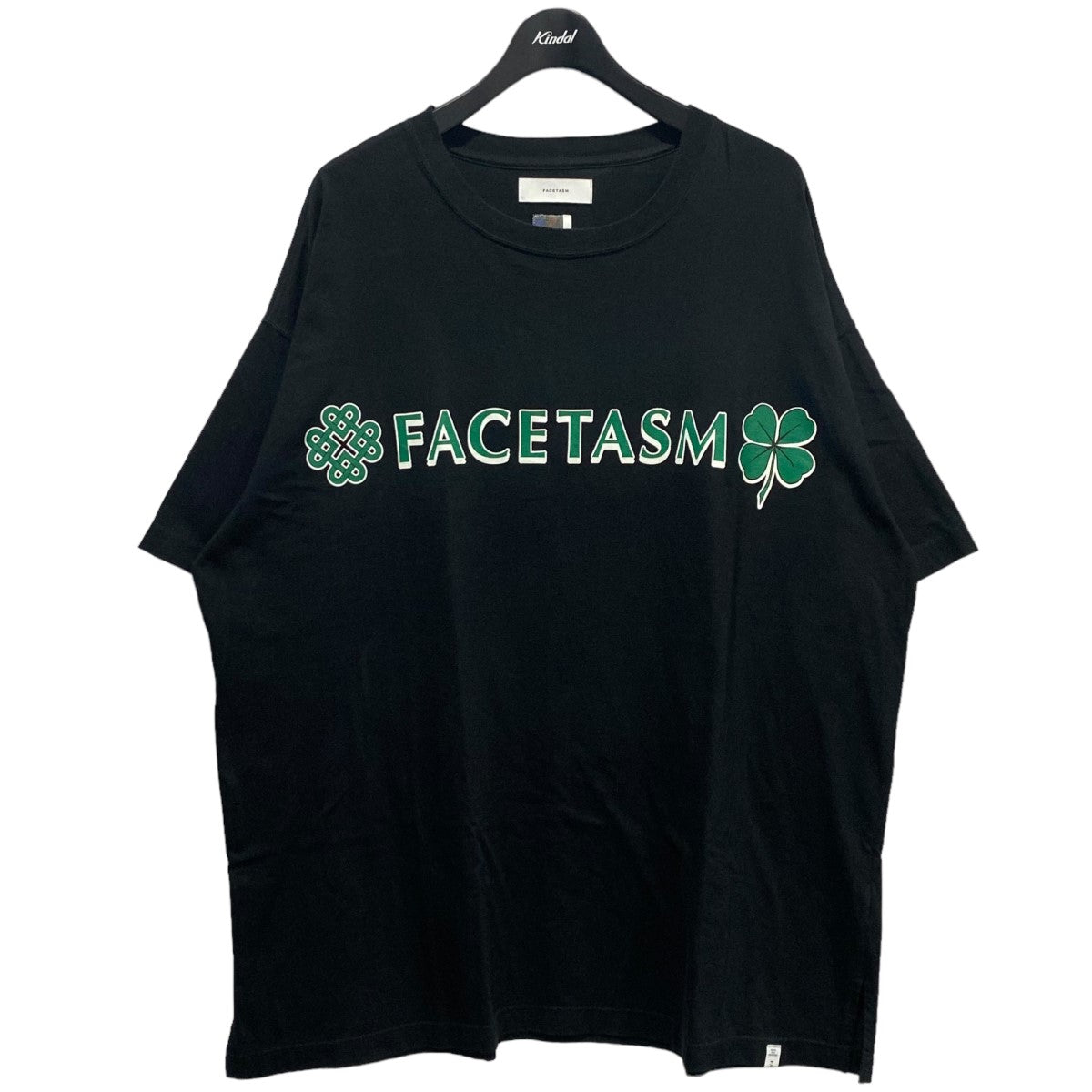 FACETASM(ファセッタズム) クローバー・ロゴプリントオーバーサイズTシャツKG0-TEE-U12