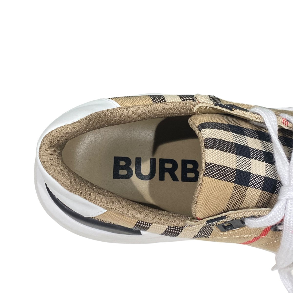 BURBERRY(バーバリー) 8048577 ノバチェック柄ベルクロデザインスニーカー ベージュ サイズ 41  1/2｜【公式】カインドオルオンライン ブランド古着・中古通販【kindal】