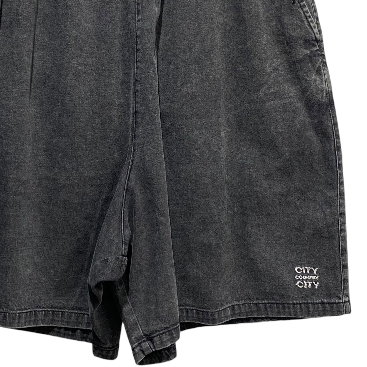 CITY COUNTRY CITY 24SSEmbroiderd Logo Washed Denim Easy ShotsショートパンツCCC-241P003 古着・中古-4枚目のアイテム画像
