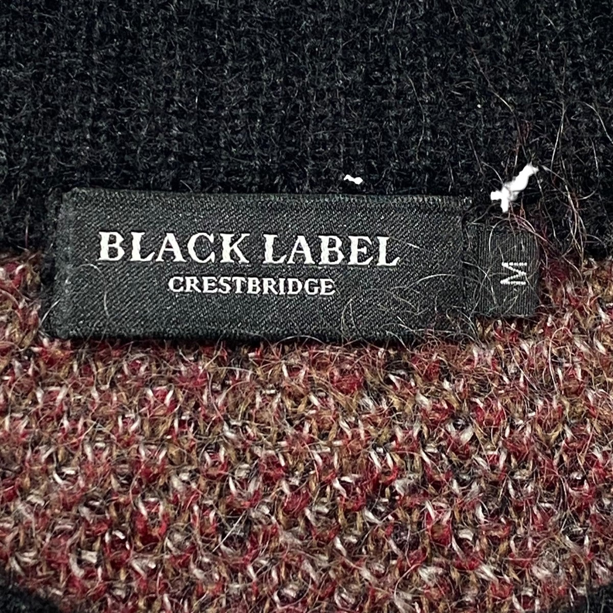 BLACK LABEL CRESTBRIDGE(ブラックレーベルクレストブリッジ) モヘア混 チェック クルーネックニット 51N50-450-17  マルチカラー サイズ M｜【公式】カインドオルオンライン ブランド古着・中古通販【kindal】