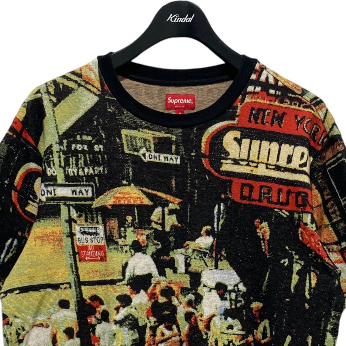 Supreme(シュプリーム) 総柄ニットTシャツstreet scene jacquard