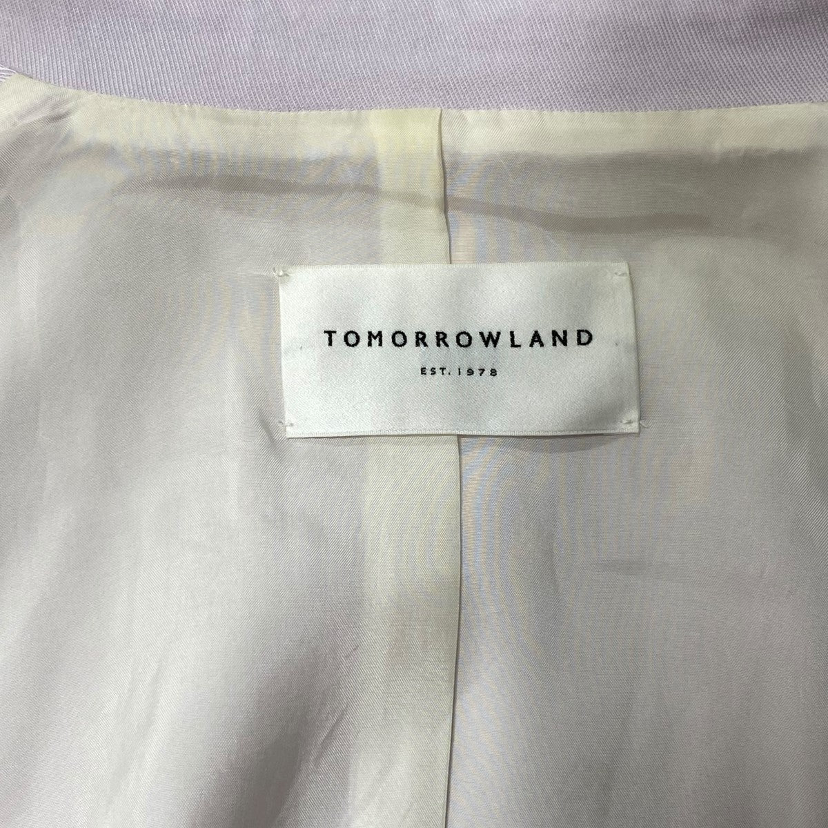 TOMORROW LAND テンセルレーヨンカルゼ ガウンコート 古着・中古-8枚目のアイテム画像