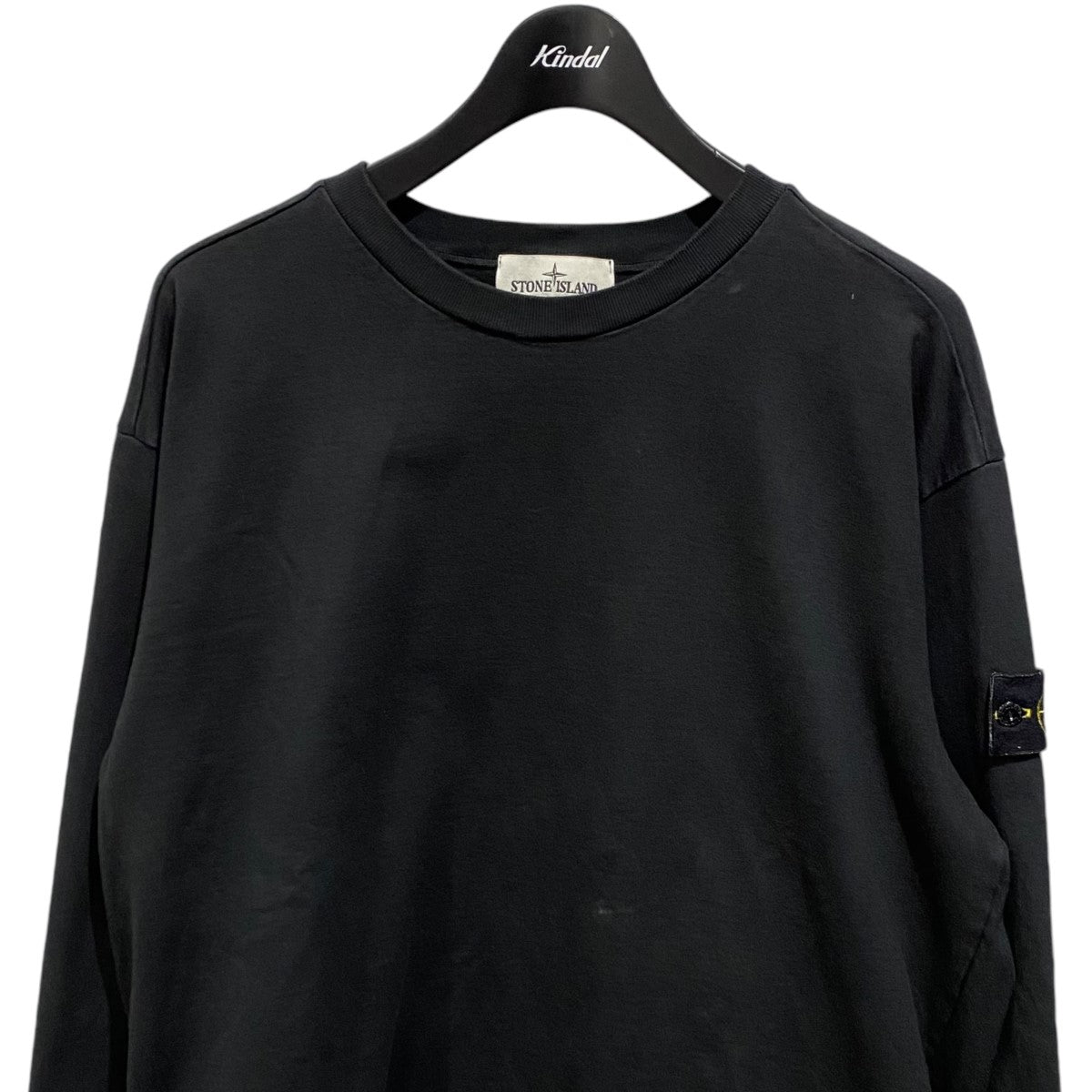 STONE ISLAND(ストーンアイランド) サイズ:XXL Garment とお Dyed Brushed Cotton Sweatshirt  ガーメントダイ クルーネック長袖スウェットトレーナー ネイビー 771563020【新古品/中古】【程度S】【カラーネイビー】【取扱店舗原宿】