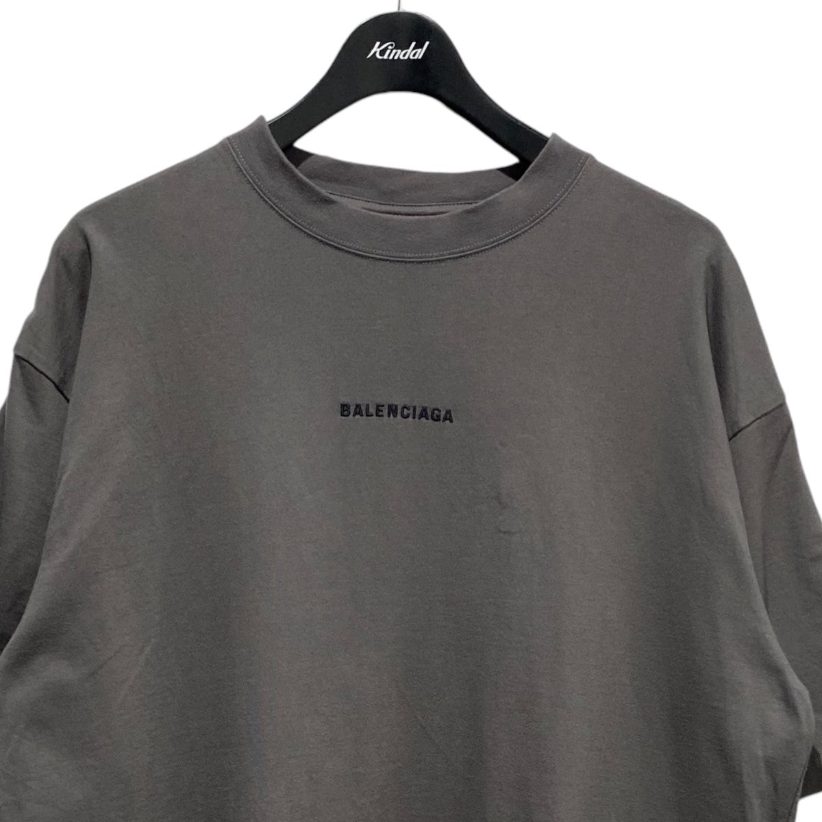 BALENCIAGA(バレンシアガ) ロゴ刺繍Tシャツ612966 612966 グレー