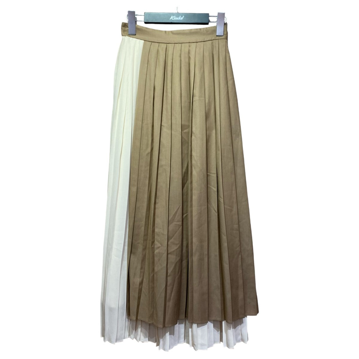 BI COLOR PLEATS SKIRT