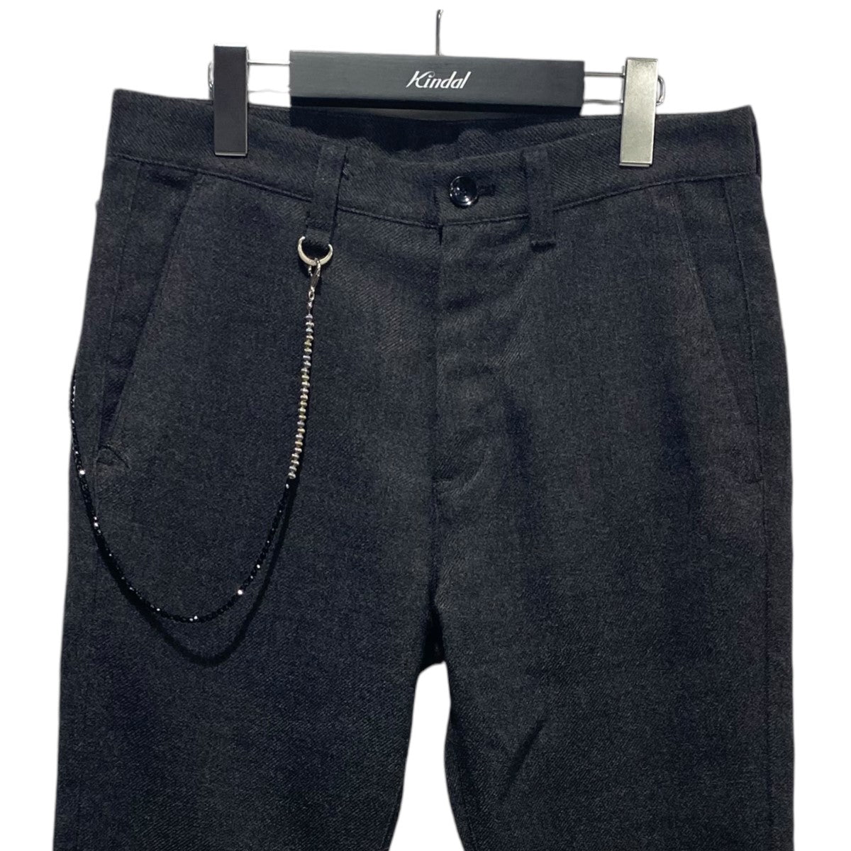 uniform experiment POLYESTER TWEED CARROT FIT CROPPED PANTSツイードパンツUE-192064 古着・中古-3枚目のアイテム画像