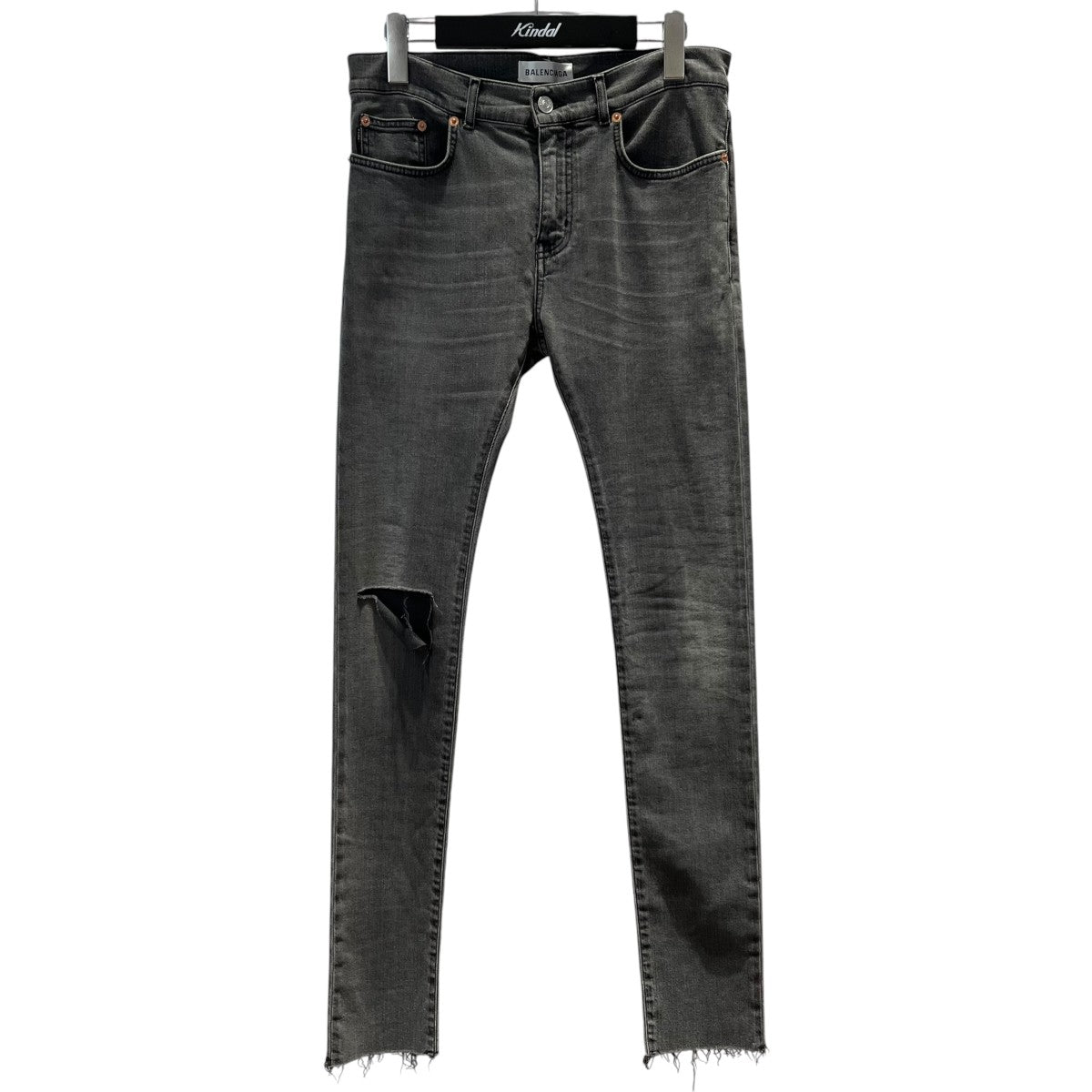 BALENCIAGA ダメージ加工ストレッチデニムパンツ529185 古着・中古-1枚目のアイテム画像