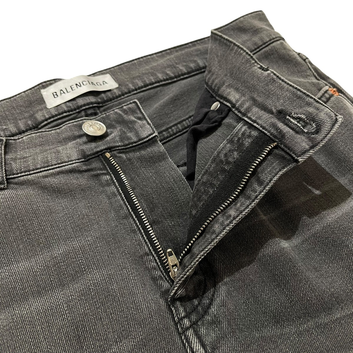 BALENCIAGA ダメージ加工ストレッチデニムパンツ529185 古着・中古-3枚目のアイテム画像