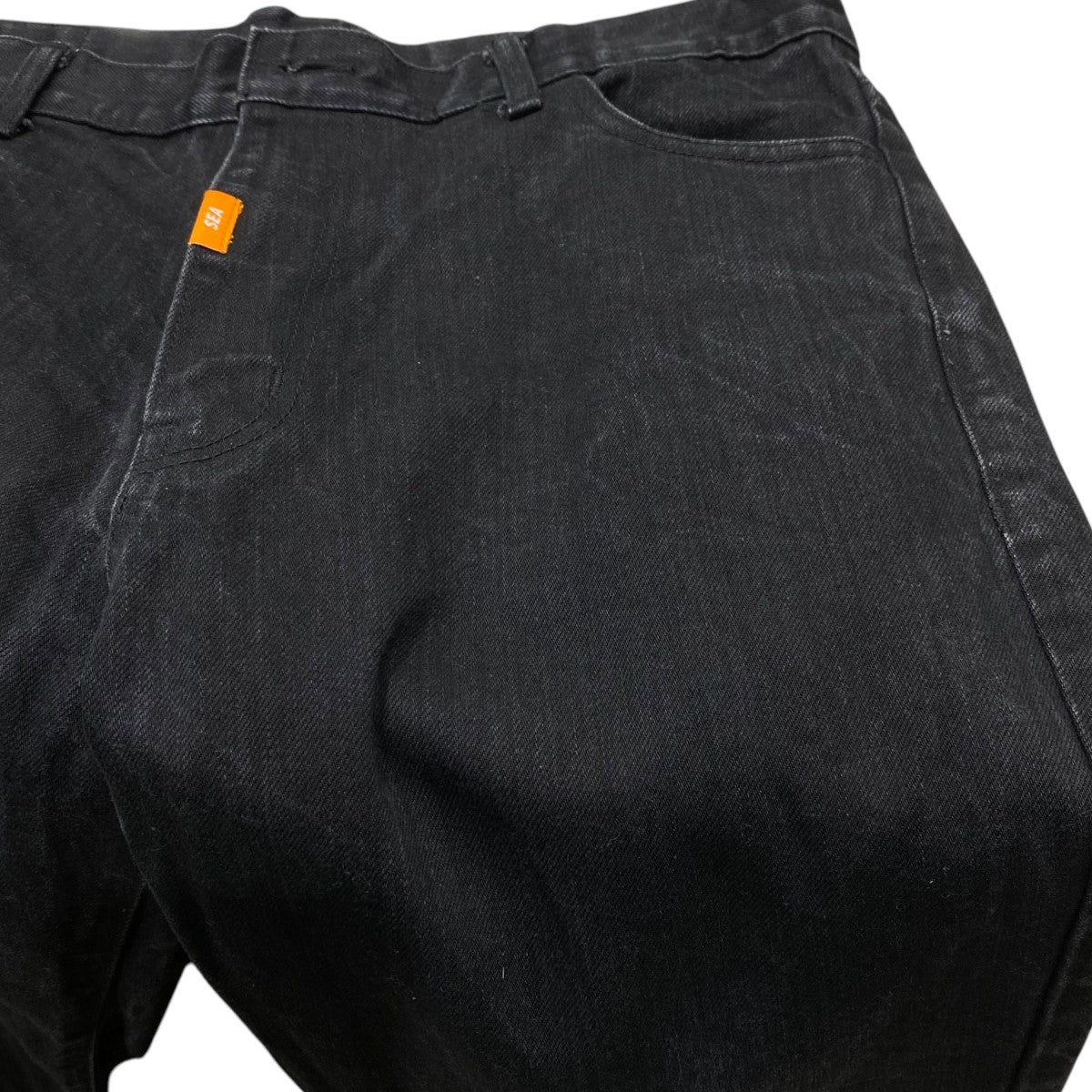 WIND AND SEA(ウィンダンシー) ブラックジーンズ WDS-19A-PT-05