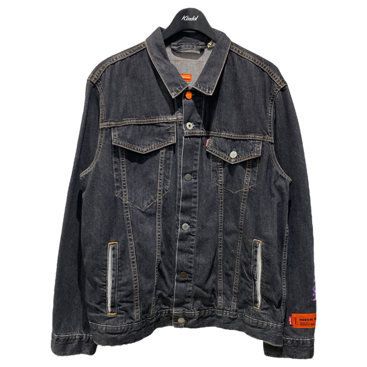 HERON PRESTON(ヘロンプレストン) LEVI'S デニムジャケット ブラック サイズ XL｜【公式】カインドオルオンライン  ブランド古着・中古通販【kindal】