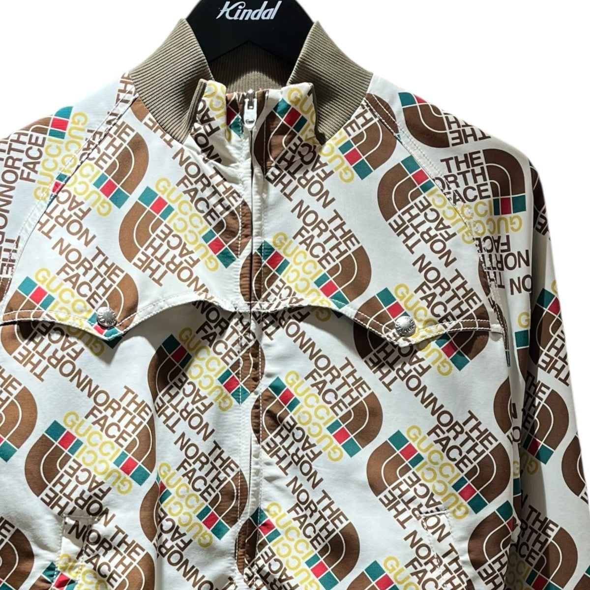 GUCCI×THE NORTH FACE ロゴプリントボンバージャケット648866 古着・中古-3枚目のアイテム画像