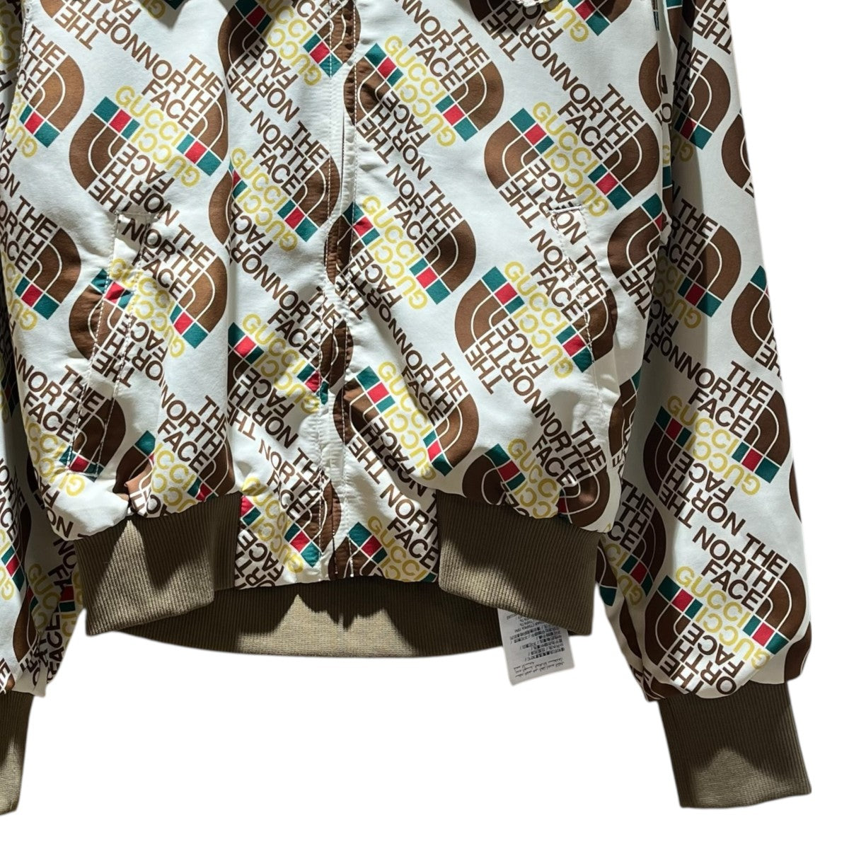 GUCCI×THE NORTH FACE ロゴプリントボンバージャケット648866 古着・中古-4枚目のアイテム画像