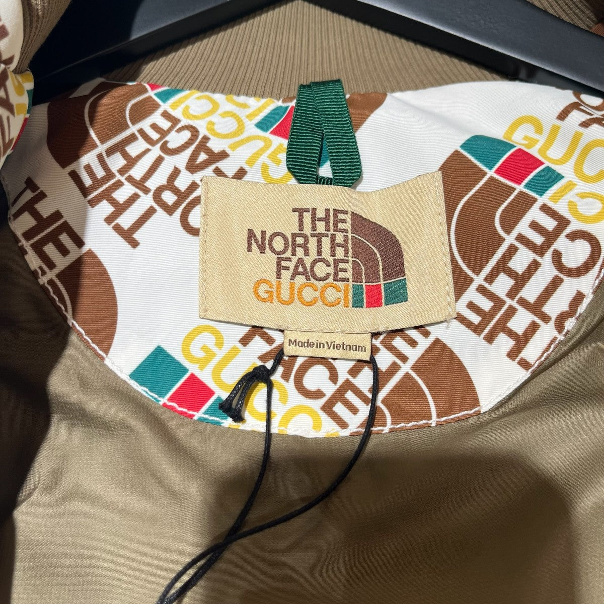 GUCCI×THE NORTH FACE ロゴプリントボンバージャケット648866 古着・中古-5枚目のアイテム画像