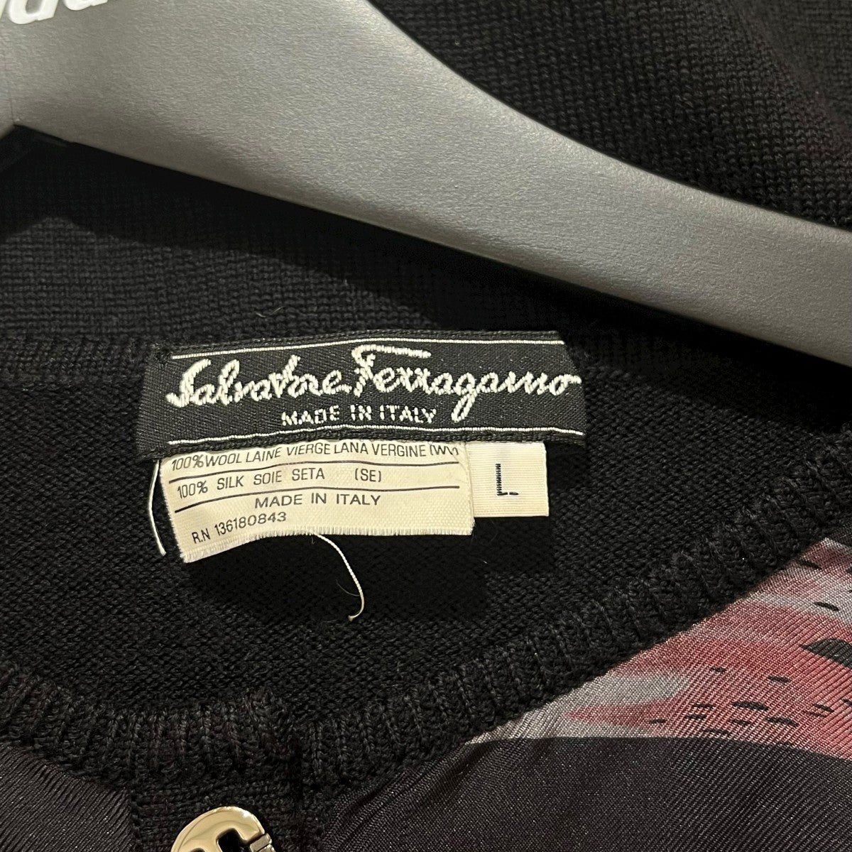 ノーカラーカーディガン