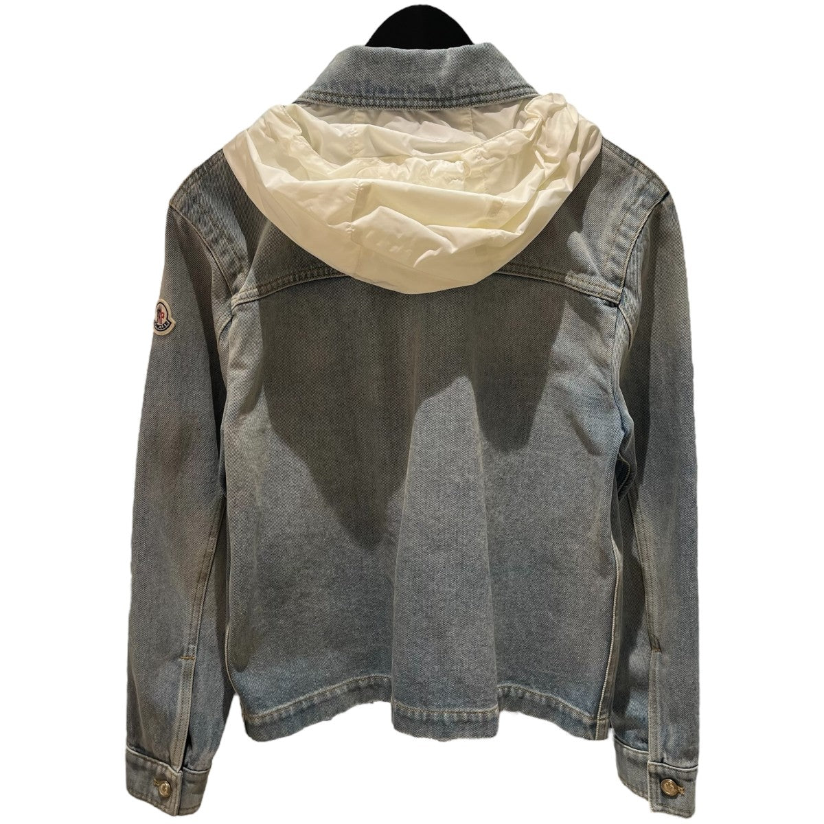 【美品】モンクレール キッズ90 デニムmixアウター 美品】モンクレール キッズ90 デニムmixアウター