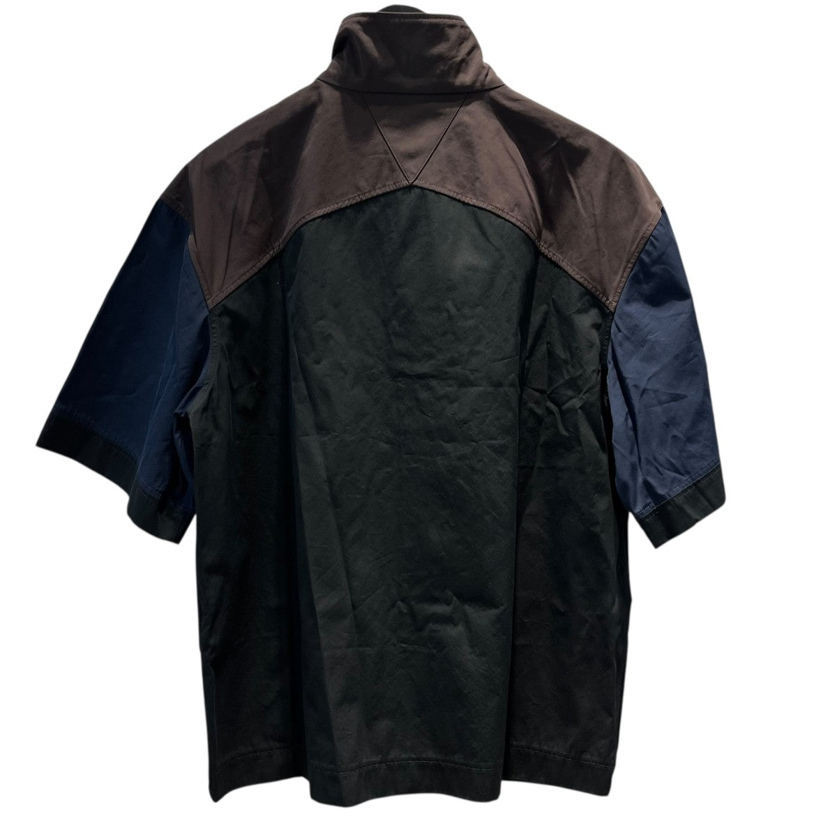 4489【美品・サイズ48】ボッテガヴェネタ☆マルチカラー半袖ジップシャツ BOTTEGA VENETA(ボッテガヴェネタ) 半袖ジップシャツ703579 703579