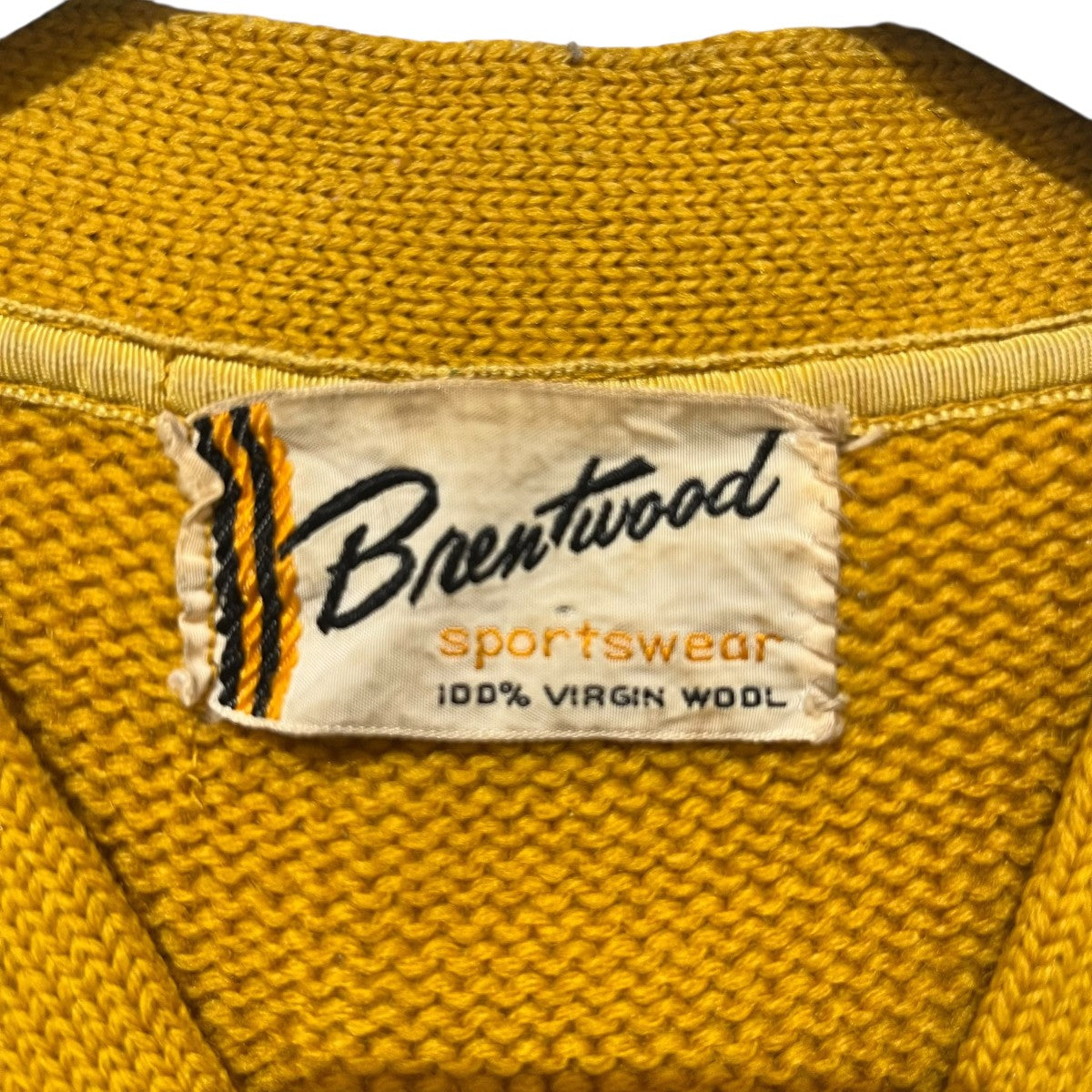 60’S Brentwoodレタードカーディガン