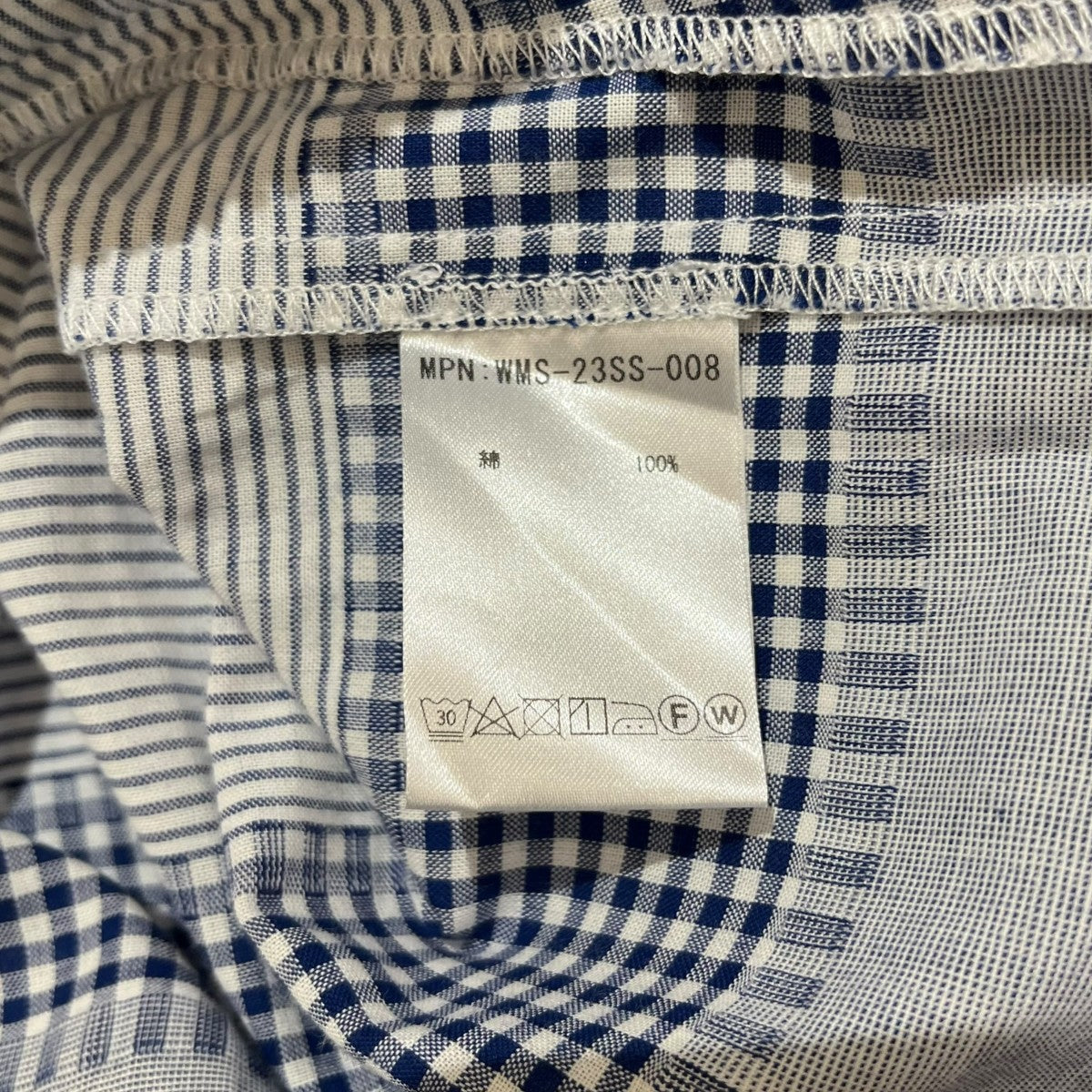 PLAID YACHT PZRKAチェックジップパーカーWMS-23SS-008
