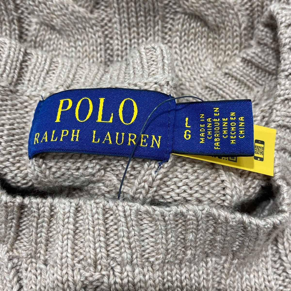 ポロラルフローレンのワンポイント ケーブルニットです。 POLO RALPH LAUREN 古着・中古 トップス アイテム