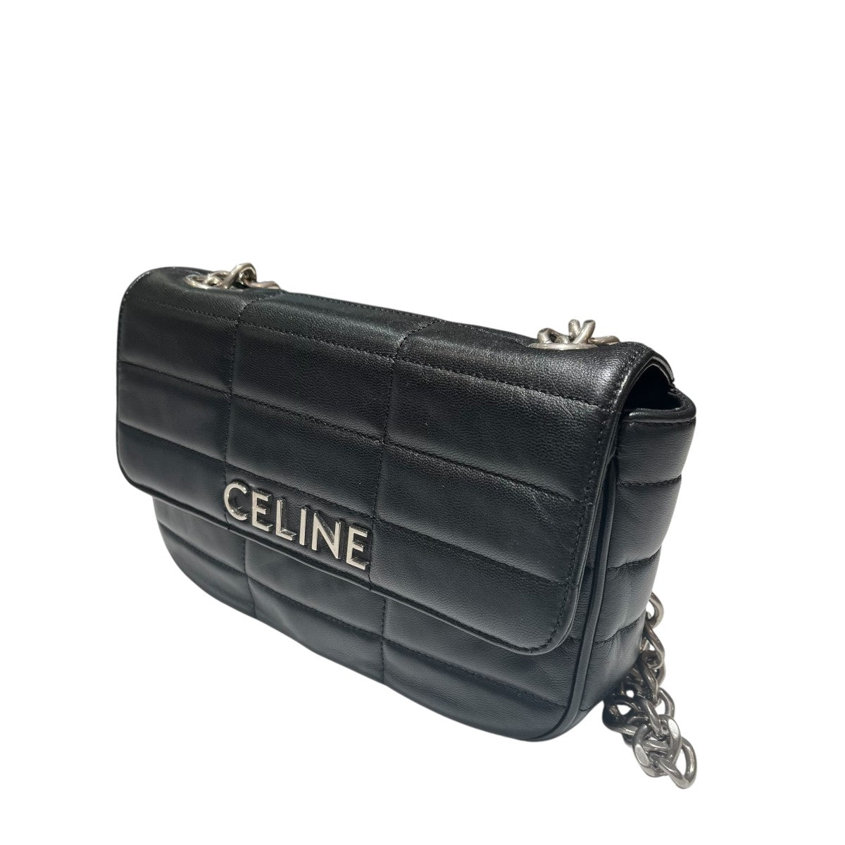CELINE マトラッセ モノクロノームショルダーバック 古着・中古-1枚目のアイテム画像