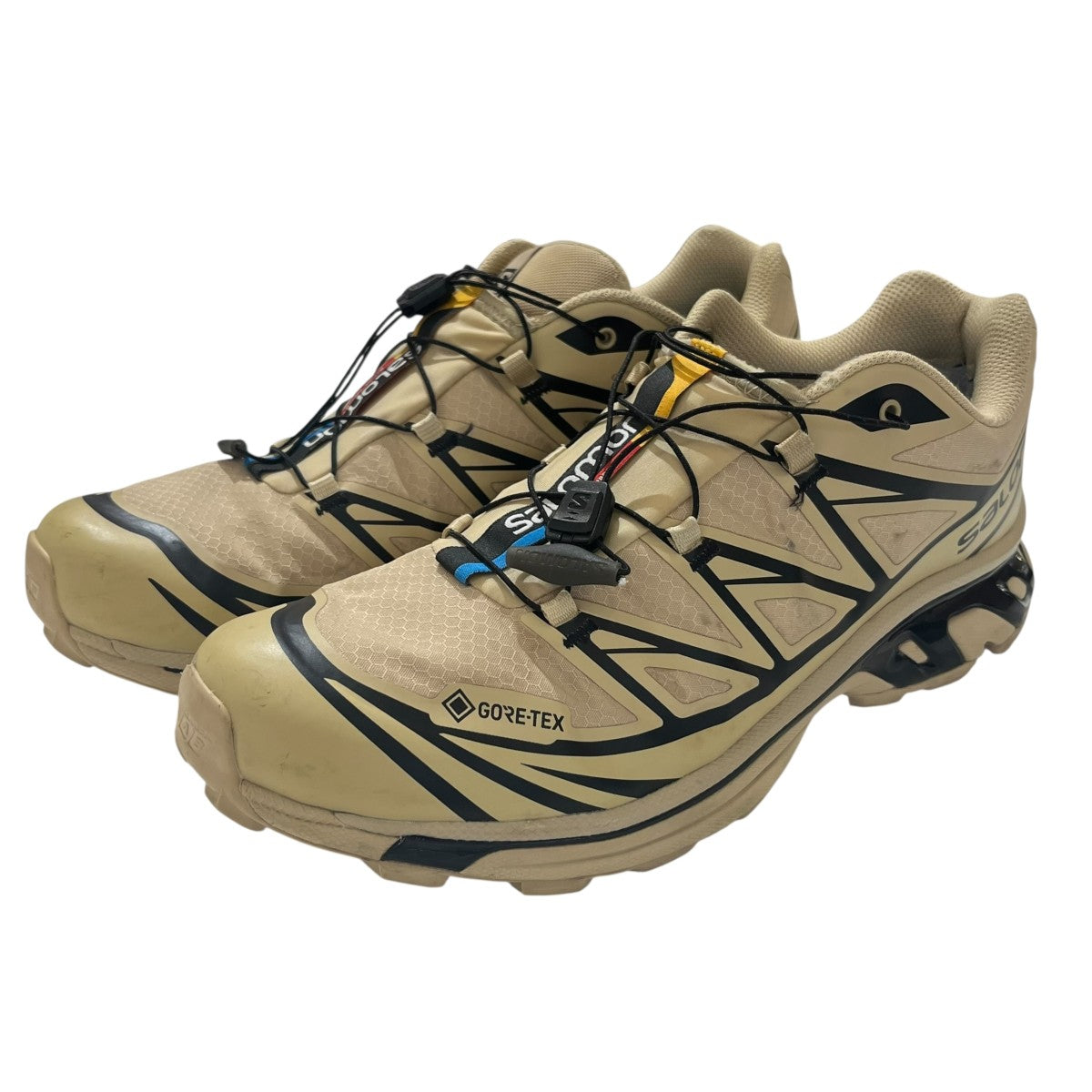 ナナイロ SALOMON(サロモン) 474455 スニーカー 474455 ベージュ サイズ