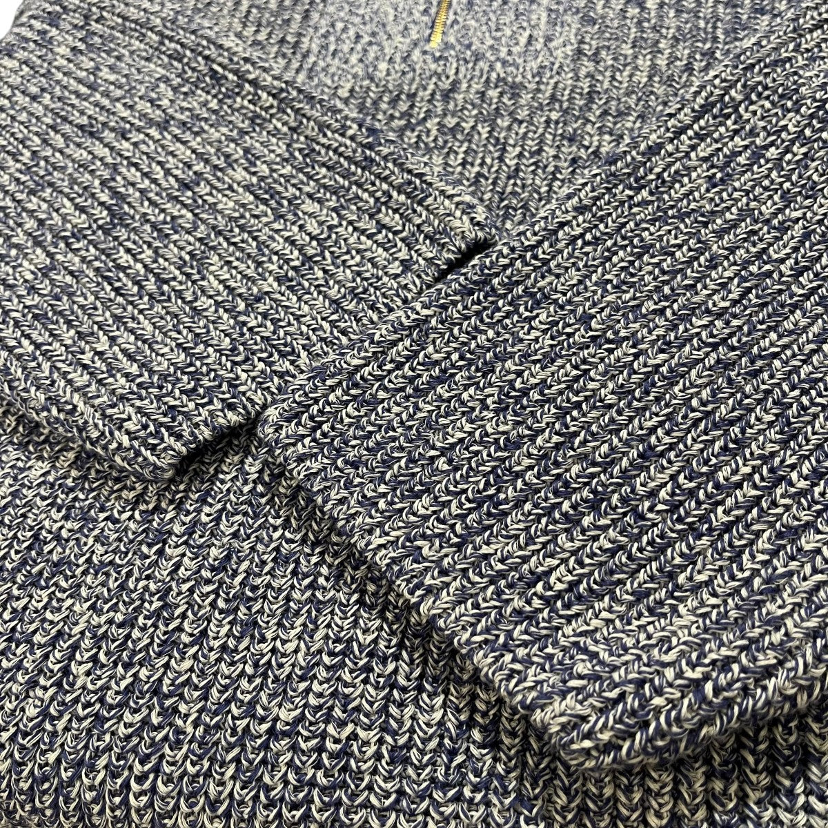 6(ROKU) BEAUTY＆YOUTH COTON MOKU HALF ZIP KNITニット8613-299-0186 古着・中古-4枚目のアイテム画像