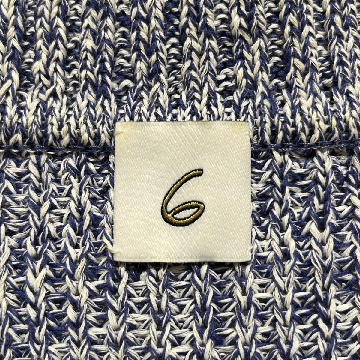 6(ROKU) BEAUTY＆YOUTH COTON MOKU HALF ZIP KNITニット8613-299-0186 古着・中古-5枚目のアイテム画像