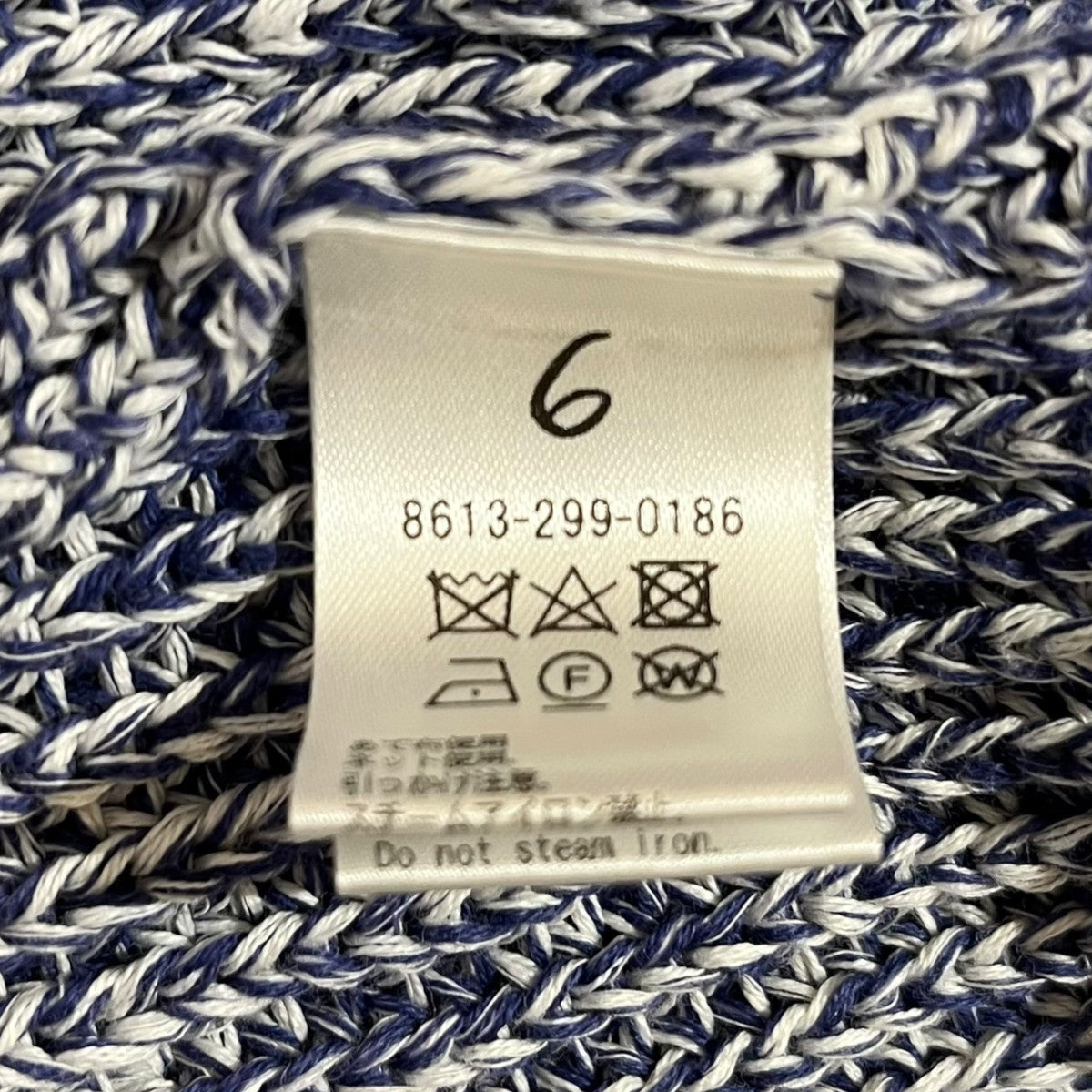 6(ROKU) BEAUTY＆YOUTH COTON MOKU HALF ZIP KNITニット8613-299-0186 古着・中古-6枚目のアイテム画像